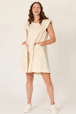 The LABoratory - Pleat Detail - Dress - Dove Floral - Womens Fashion