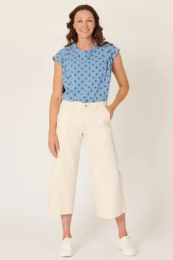 The LABoratory - Wide Cuff Culotte - Dove - Womens Fashion