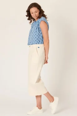 The LABoratory - Wide Cuff Culotte - Dove - Womens Fashion