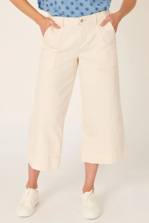 The LABoratory - Wide Cuff Culotte - Dove - Womens Fashion