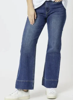 Threadz - Georgia Wide Leg Jean - Denim - Womens Fashion