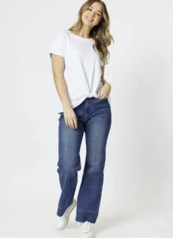 Threadz - Georgia Wide Leg Jean - Denim - Womens Fashion