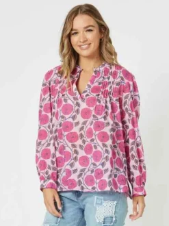 Threadz - Getaway Tunic - Hot Pink - Womens Fashion