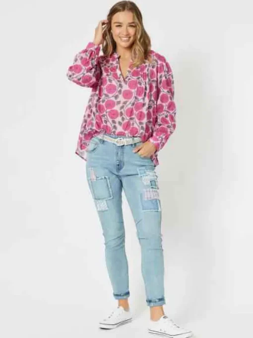 Threadz - Getaway Tunic - Hot Pink - Womens Fashion