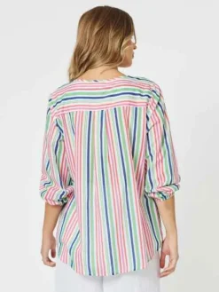 Threadz - Stripe Tunic - Multi - Womens Fashion