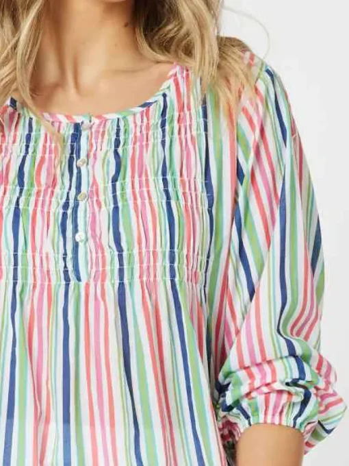 Threadz - Stripe Tunic - Multi - Womens Fashion