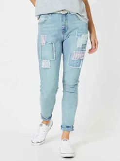 Threadz - Taylor Patch High Rise Skinny Leg Jeans - Denim - Womens Fashion