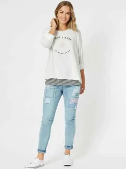 Threadz - Taylor Patch High Rise Skinny Leg Jeans - Denim - Womens Fashion