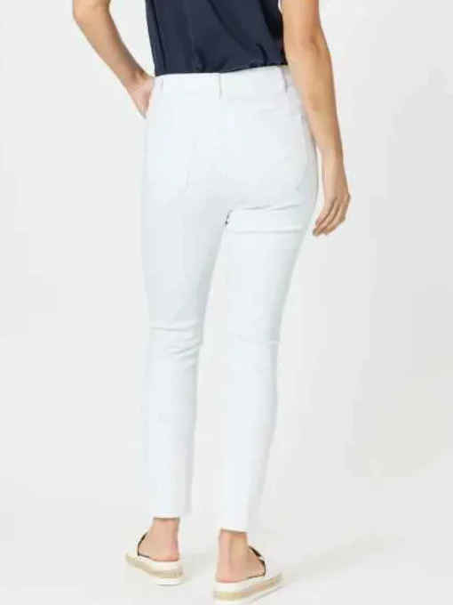 Threadz - Taylor Patch High Rise Skinny Leg Jeans - White - Womens Fashion