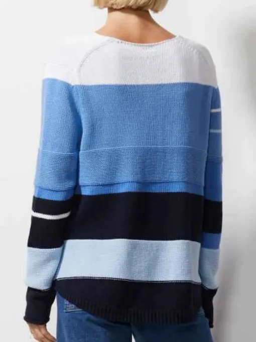 Zaket & Plover - Chunky Cotton V Knit - White - Womens Fashion